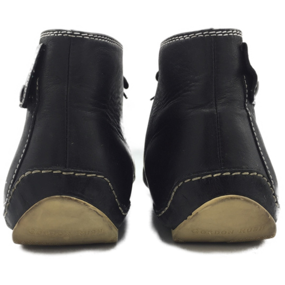 Gordon Rush Men Italian Ankle Boots Black Size 10 - Picture 4 of 8